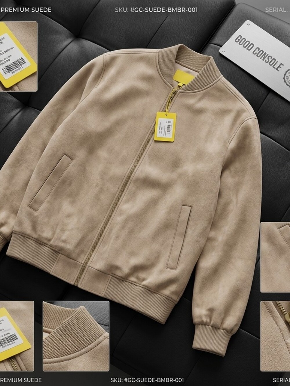 Men's Tan Bomber Jacket